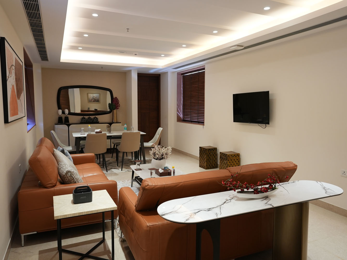 Retiring rooms for Guests at Annekaa Heights, Vrindavan